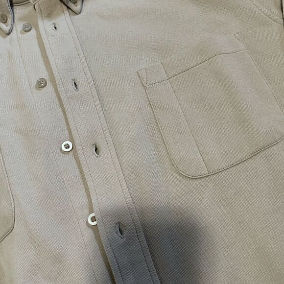 Jeff | The Kingsland Long Sleeve Piqué Button-Down Shirt - Picture 5 of 5